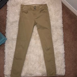 Tan American Eagle Outfitter Jeggings